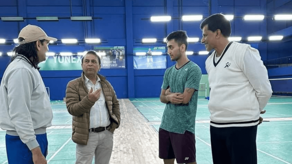 Sunil Gavaskar with Prakash Padukone and others