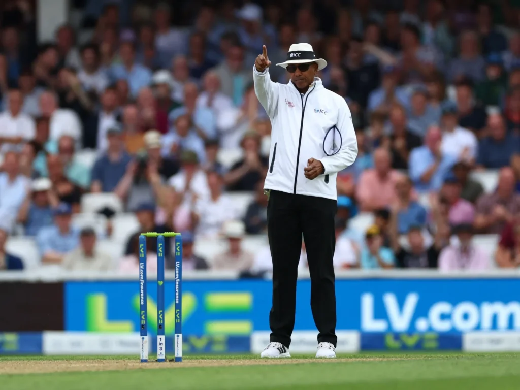 Umpire Signals a Dismissal